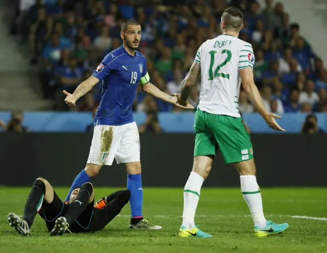 Leonardi Bonucci and Shane Duffy