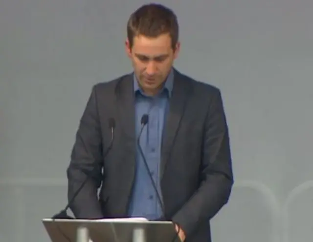 Brendan Cox at Trafalgar Square