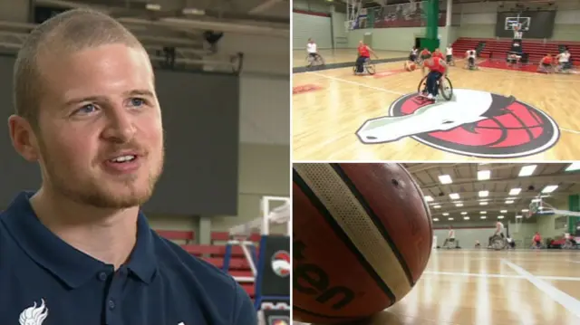 Kyle Marsh, wheelchair basket ball in Birmingham