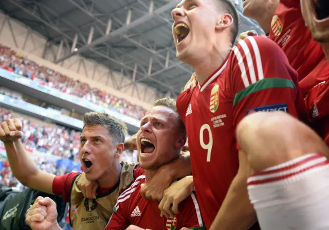 Hungary celebrate