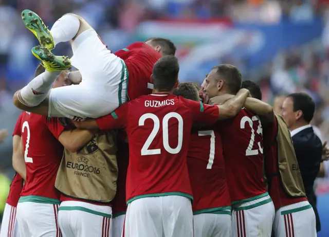 Hungary celebrate