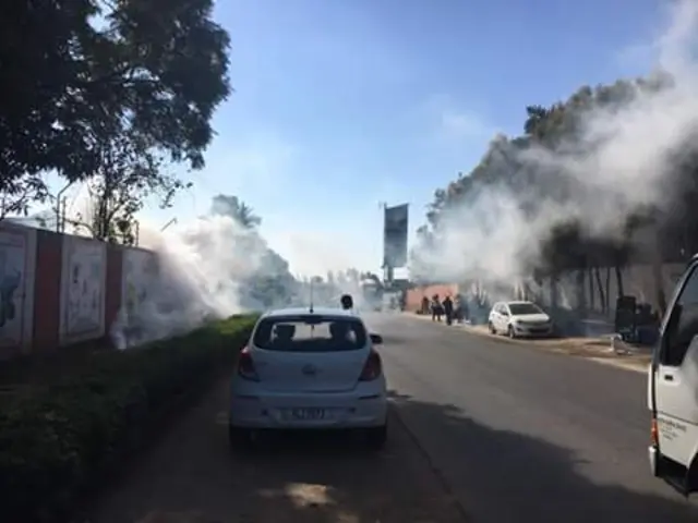 Tear gas in Lusaka