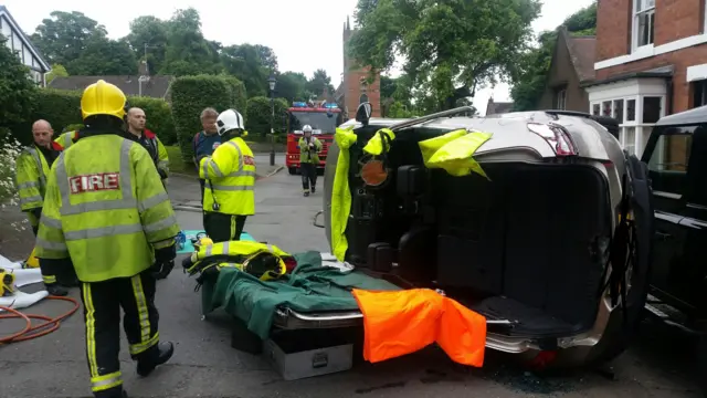 Car crash in Wolverhampton