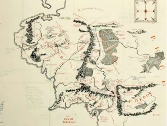 JRR Tolkien's annotated map on show at Bodleian