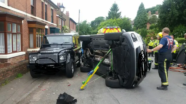 Car crash in Wolverhampton