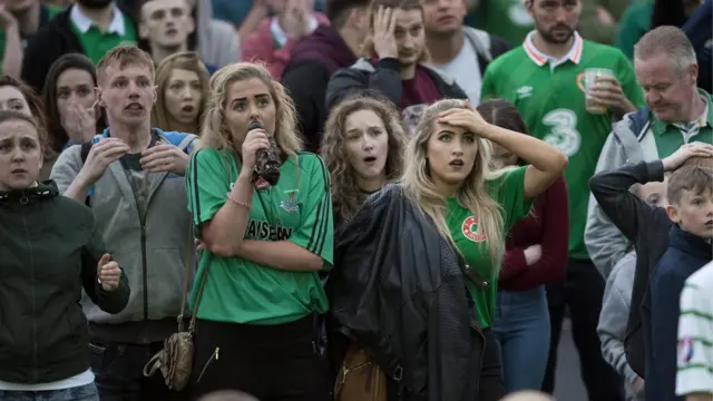 Irish fans at Fanzone