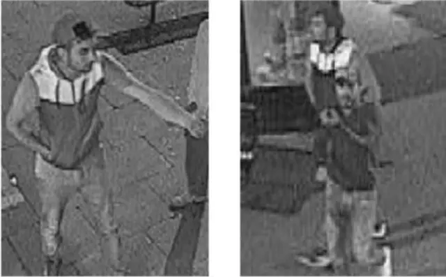 CCTV showing two suspects