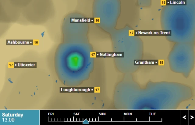 Nottinghamshire weather
