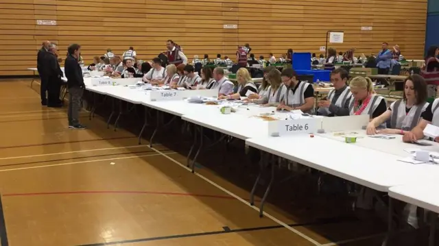 Counting in Stoke-on-Trent overnight