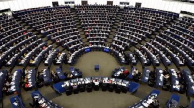 MEPs in the chamber in Strasbourg