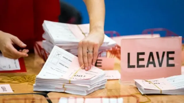 Ballots being counted