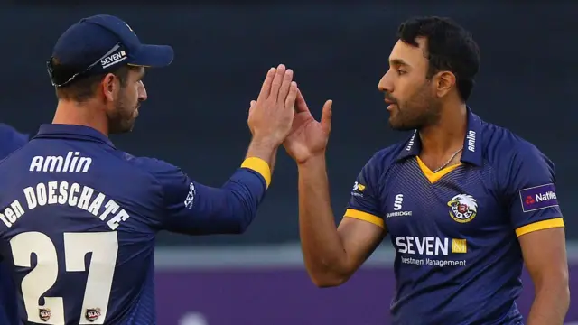 Ravi Bopara celebrates