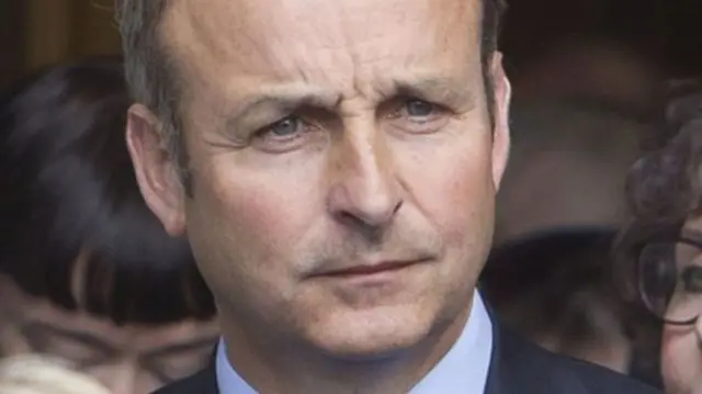 The leader of Fianna Fáil, Micheál Martin