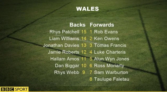 Wales team