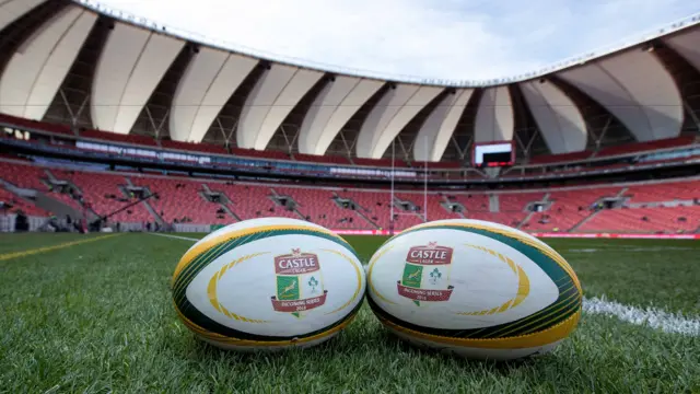 A general view of the Nelson Mandela stadium