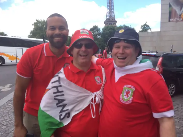 Wales fans in Paris