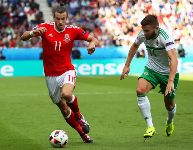 Gareth Bale and Stuart Dallas