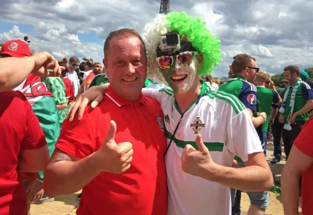 Wales and Northern Ireland fan