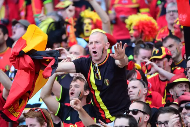 Belgium fans