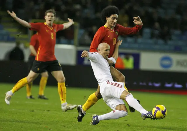 Belgium v Hungary in 2009