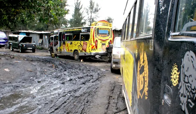 Vehicles awaiting repair