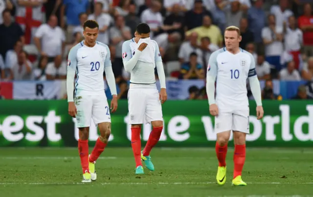 Dele Alli, Chris Smalling and Wayne Rooney