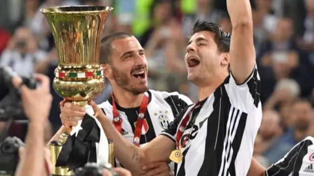 Leonardo Bonucci and Alvaro Morata