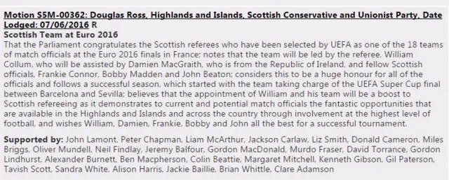 Scottish Conservative motion