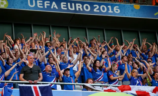 Iceland fans