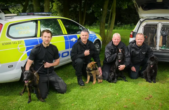 New police puppies with the East Midlands Operational Support Service