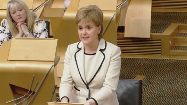 First Minister Nicola Sturgeon