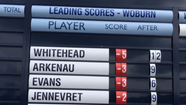 Woburn golf pro Whitehead tops leader board