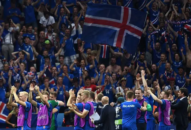 Iceland fans