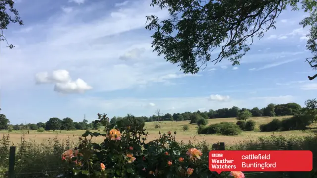 Blue skies over Buntingford