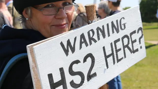 HS2 protestor