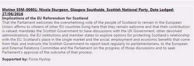 SNP motion