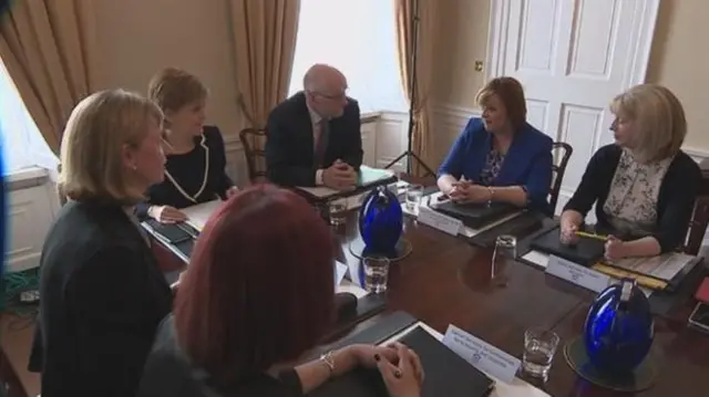 The new cabinet during its first meeting of the new Holyrood term at Bute House last month