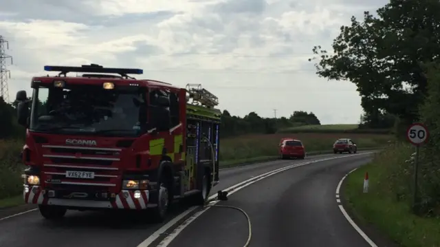 A442 Hampton Lovett crash