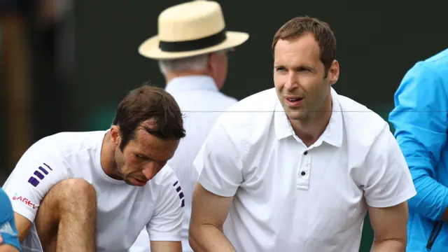 Radek Stepanek and Petr Cech