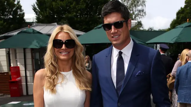 Tess Daly and Vernon Kaye