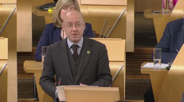 Scottish Green Party co-convener Patrick Harvie