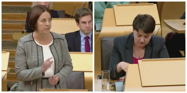 Kezia Dugdale and Ruth Davidson