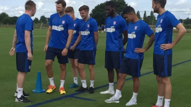 Ipswich Town Football Club player training