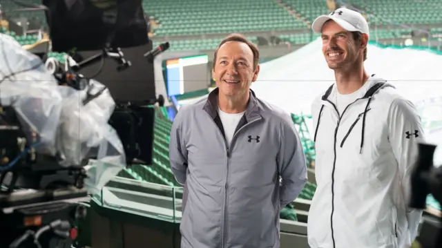 Andy Murray and Kevin Spacey