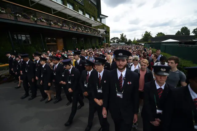 Fans at Wimbledon