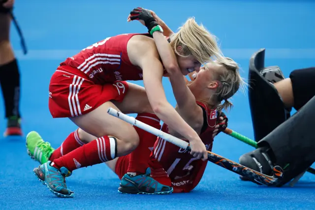 Sophie Bray and Alex Danson