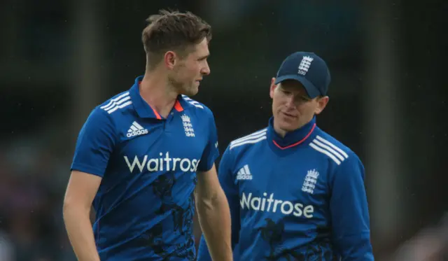 Chris Woakes and Eoin Morgan