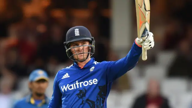 Jason Roy reaches 50