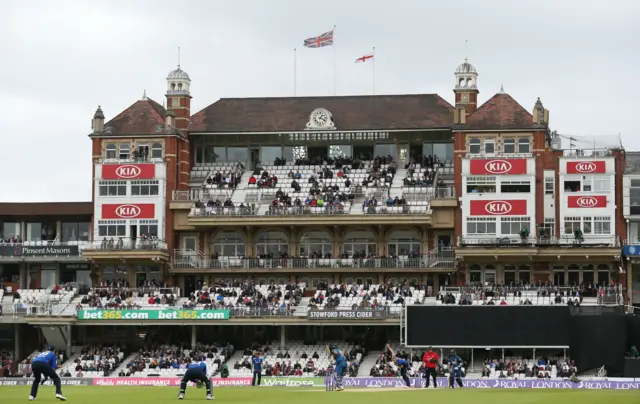 Sri Lanka batting at The Oval