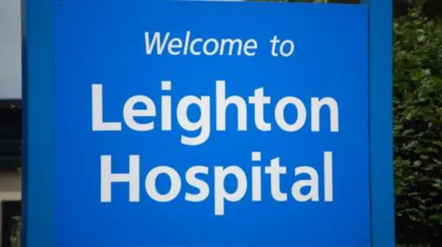 Leighton Hospital sign